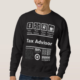 Steuerberater ernährungsbezogene Fakten für Steuer Sweatshirt