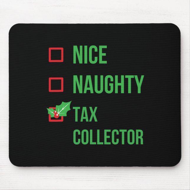 Steuerberater Funny Pajama Weihnachtsgeschenk Mousepad (Vorne)