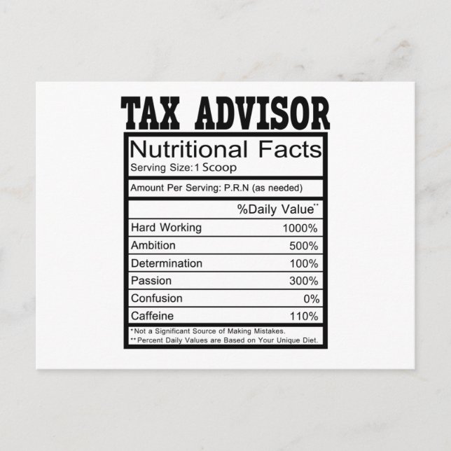 Steuerberater Postkarte (Vorderseite)