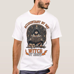 Steuerberater Tag Hexen Nacht Halloween Magie Buch T-Shirt