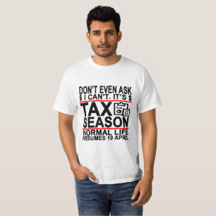 Steuerberaterin Steuerzeit lustiger lustiger Spruc T-Shirt