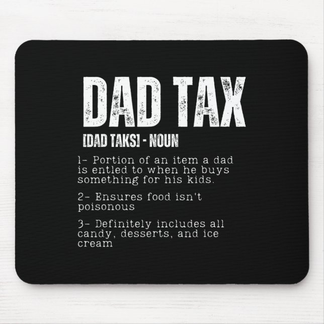 Steuerbescheid Vater - Definition Vatertag 2 Mousepad (Vorne)