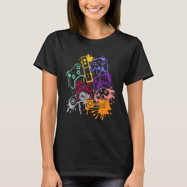 Steuere alle Dinge Videospiel-Controller 1 T-Shirt (Vorderseite)