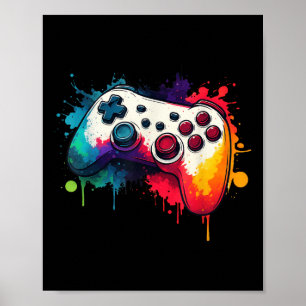 Steuere Alle Dinge Videospiel-Controller Gamer Poster
