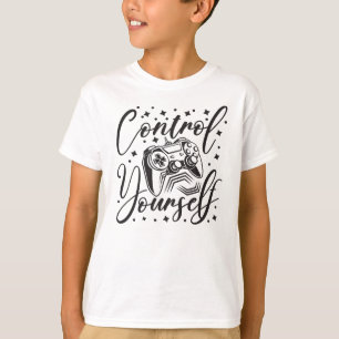 Steuere dich selbst Spielcontroller und Textkunst T-Shirt