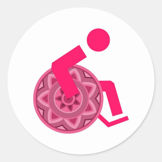 STEUERELLE FÜR VERSCHIEDENE KLEINE PERSONEN RUNDER AUFKLEBER (Vorderseite)