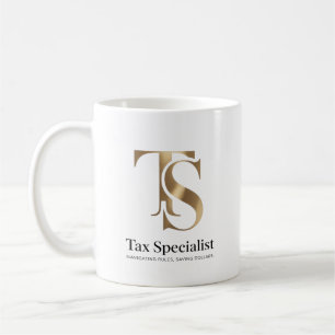 Steuerfachmann - Regeln navigieren, Dollar sparen. Kaffeetasse