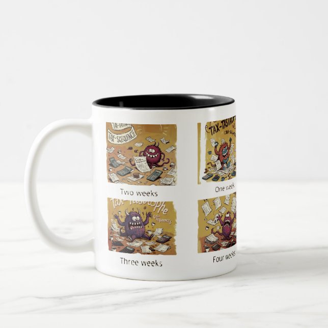 Steuerfreude Zweifarbige Tasse (Links)