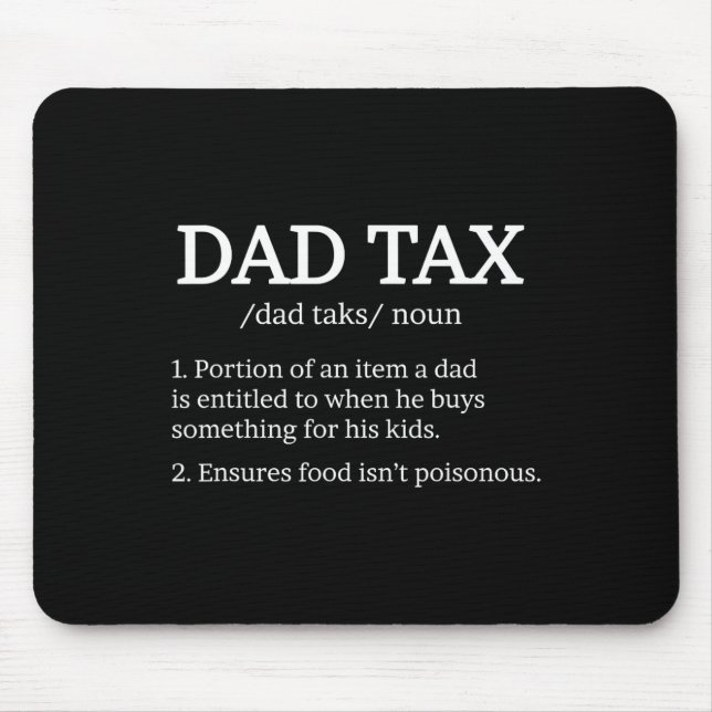 Steuerliche Definition Bewährter Vater Mousepad (Vorne)