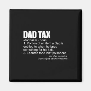 Steuerliche Definition Funny Men's Vaters Day Gift Magnet