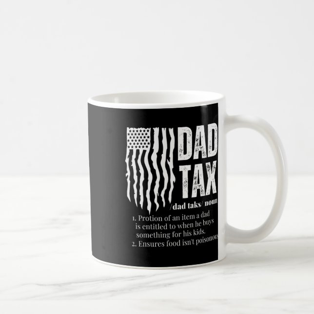 Steuerliche Definition - Witziger Vatertag Kaffeetasse (Rechts)