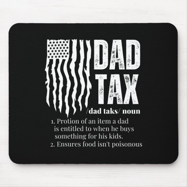 Steuerliche Definition - Witziger Vatertag Mousepad (Vorne)