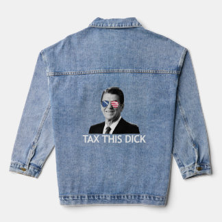 Steuern auf diese Dick-Präsident Reagan-Steuer Jeansjacke