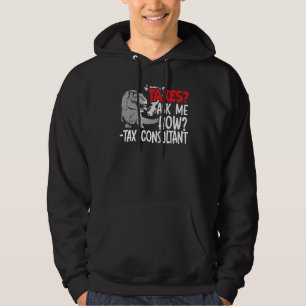 Steuern fragen mich, wie Dinosaurier Steuerberate Hoodie
