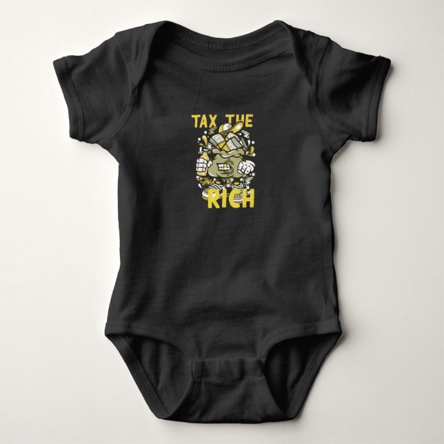 Steuern für Reiche Baby Strampler (Vorderseite)