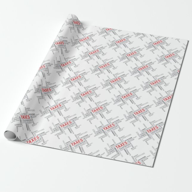 "Steuern" Geschenkpapier (Ungerollt)