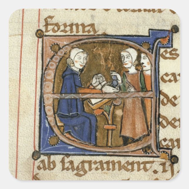 Steuern Quadratischer Aufkleber (Vorderseite)