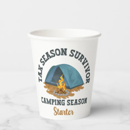 Steuersaison Überlebende, Camping Saison Starter Pappbecher
