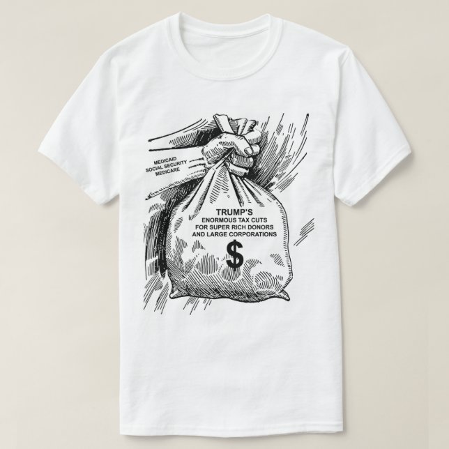 Steuersenkungen für den T - Shirt von Spendern mit (Design vorne)