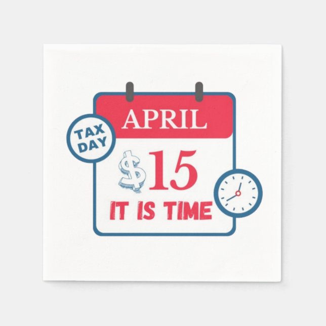 Steuertag Serviette (Vorderseite)