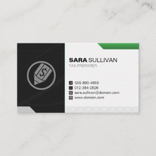 Steuervorbereitung Steuern Finanzen Dollar Pen Ico Visitenkarte