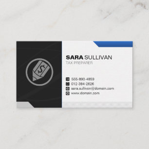 Steuervorbereitung Steuern Finanzen Dollar Pen Ico Visitenkarte