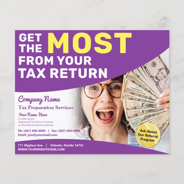 Steuervorbereitung (Vorbereitung) Flyer (Vorne)