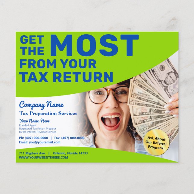 Steuervorbereitung (Vorbereitung) Flyer (Vorne)