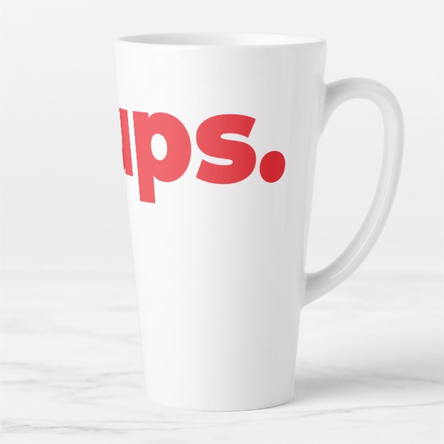 Steups Latte Tasse - Rot (Rechts)