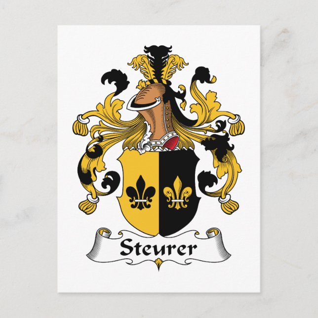 Steurer Familienwappen Postkarte (Vorderseite)