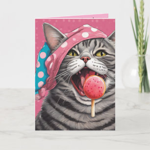 Steve die getigerte Katze zwei Paar Unterwäsche Karte