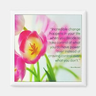 Steve Maraboli Zitat über "Wandel" Magnet