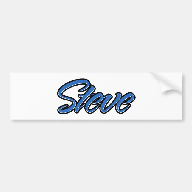 Steve Name blue Aufkleber Sticker Autoaufkleber (Vorne)