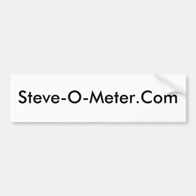 Steve-O-Meter.Com Autoaufkleber (Vorne)
