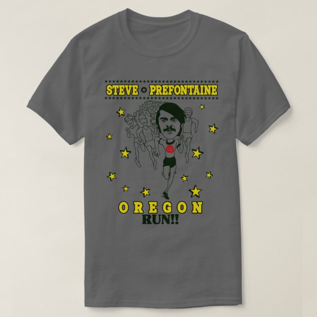 Steve Prefontaine Oregon Run T-Shirt (Design vorne)