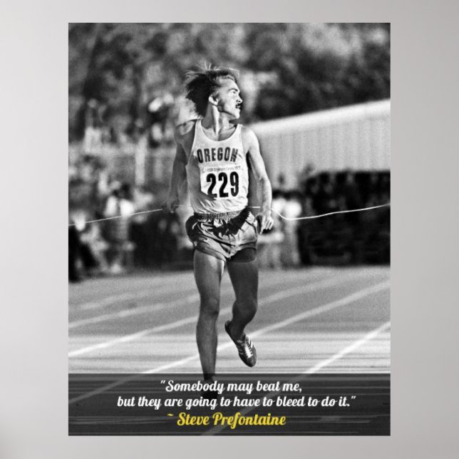 Steve Prefontaine Quotes Poster (Vorne)