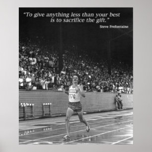 Steve Prefontaine Zitat Poster