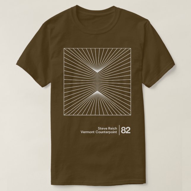 Steve Reich Original Minimalistisch Graphic Design T-Shirt (Design vorne)