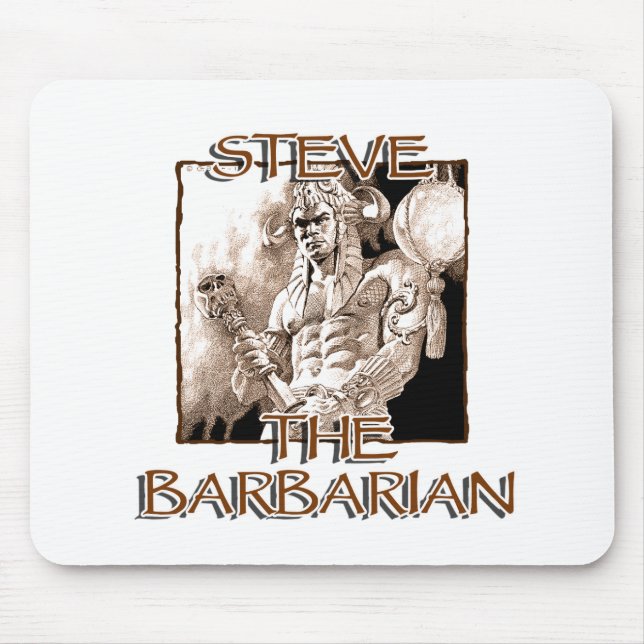 Steve The Barbarian Mousepad (Vorne)
