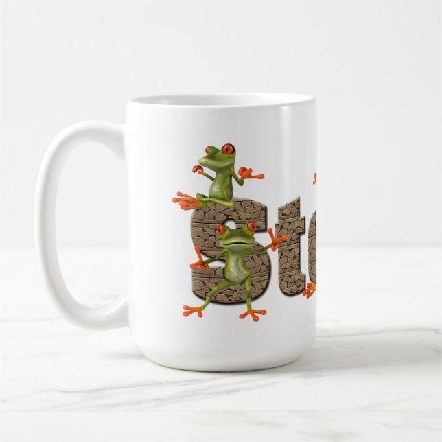 Steve u. Frösche Tasse (Links)