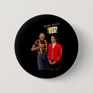 Steve Urkel Familie S Sie sagte ja! Aufkleber Button