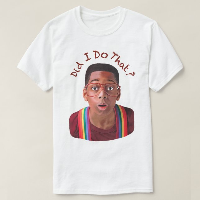 Steve Urkel ~Habe ich das getan T-Shirt (Design vorne)