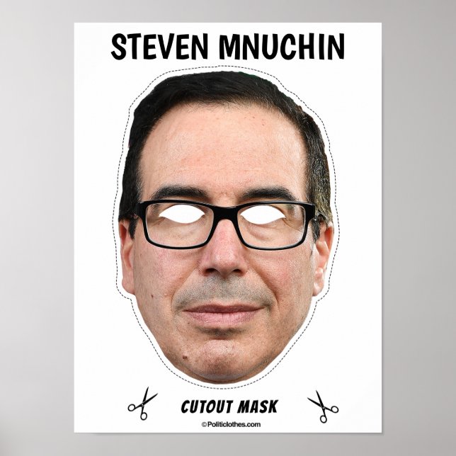 STEVEN MNUCHIN Halloween Mask Poster (Vorne)