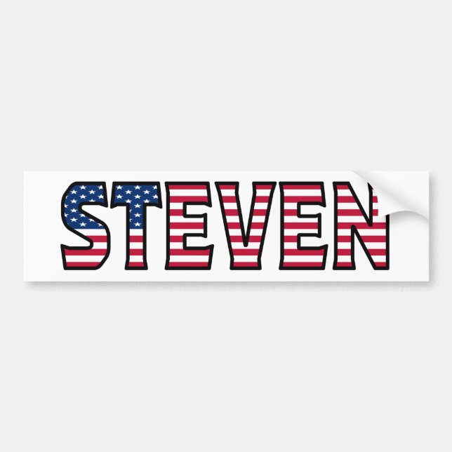Steven Name Vorname USA Aufkleber Sticker Auto Autoaufkleber (Vorne)