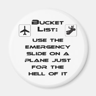 Steven Slater Inspiriert Bucket List Shirt Magnet