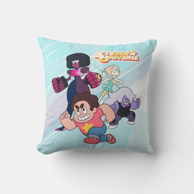Steven Universe | Aktion Crystal Gem Group Kissen (Vorderseite)