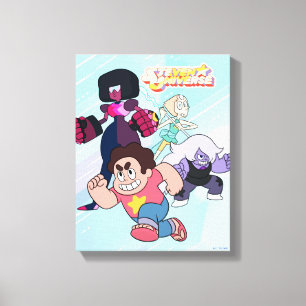 Steven Universe   Aktion Crystal Gem Group Leinwanddruck