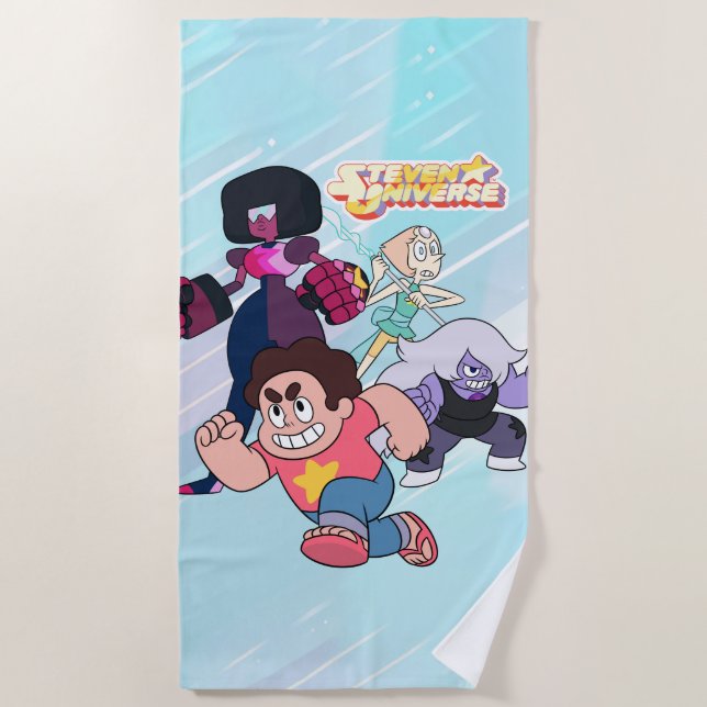 Steven Universe | Aktion Crystal Gem Group Strandtuch (Vorderseite)