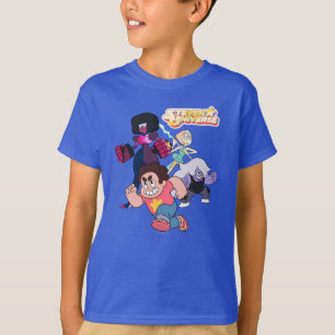 Steven Universe   Aktion Crystal Gem Group T-Shirt