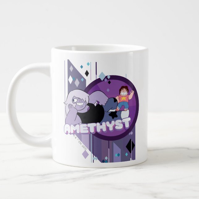 Steven Universe | Amethyst-Zeichen Grafik Jumbo-Tasse (Links)